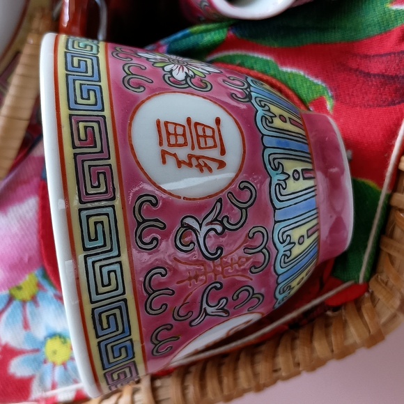 Chinese Famille Tea Set - Picture 4 of 14